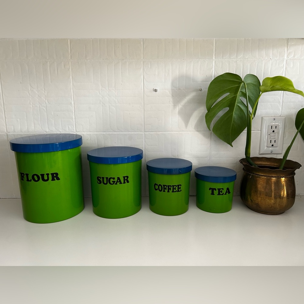 Contenants Colorama canisters vintage 1960